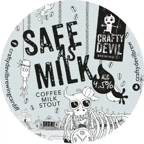 Crafty Devil 7 Crafty Devil | Safe As Milk | 4.5% | 30l Sankey