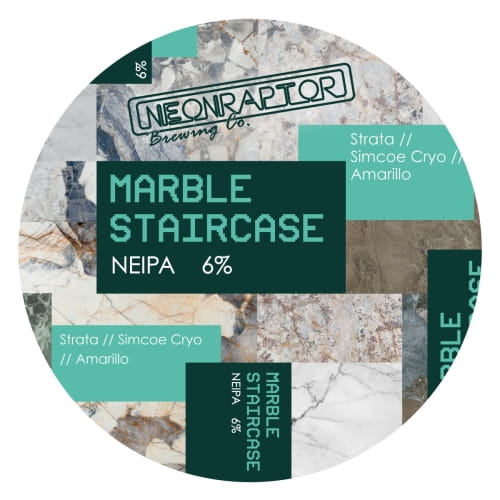 neon-raptor-marble-staircase-keg