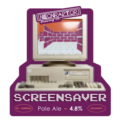 neon-raptor-screensaver-cask